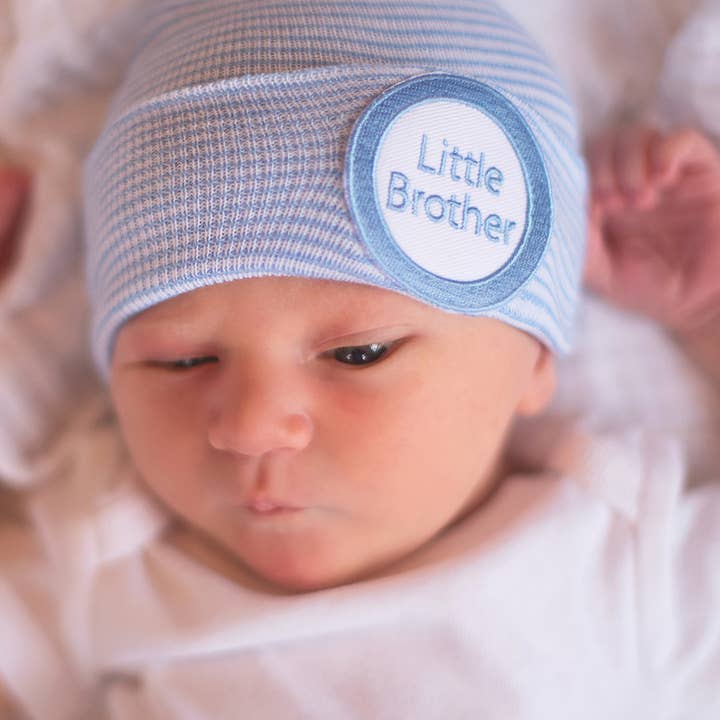 www.ilybean.com - Wholesale Newborn/Knit Hat - Baby - WHITE LITTLE BROTHER5