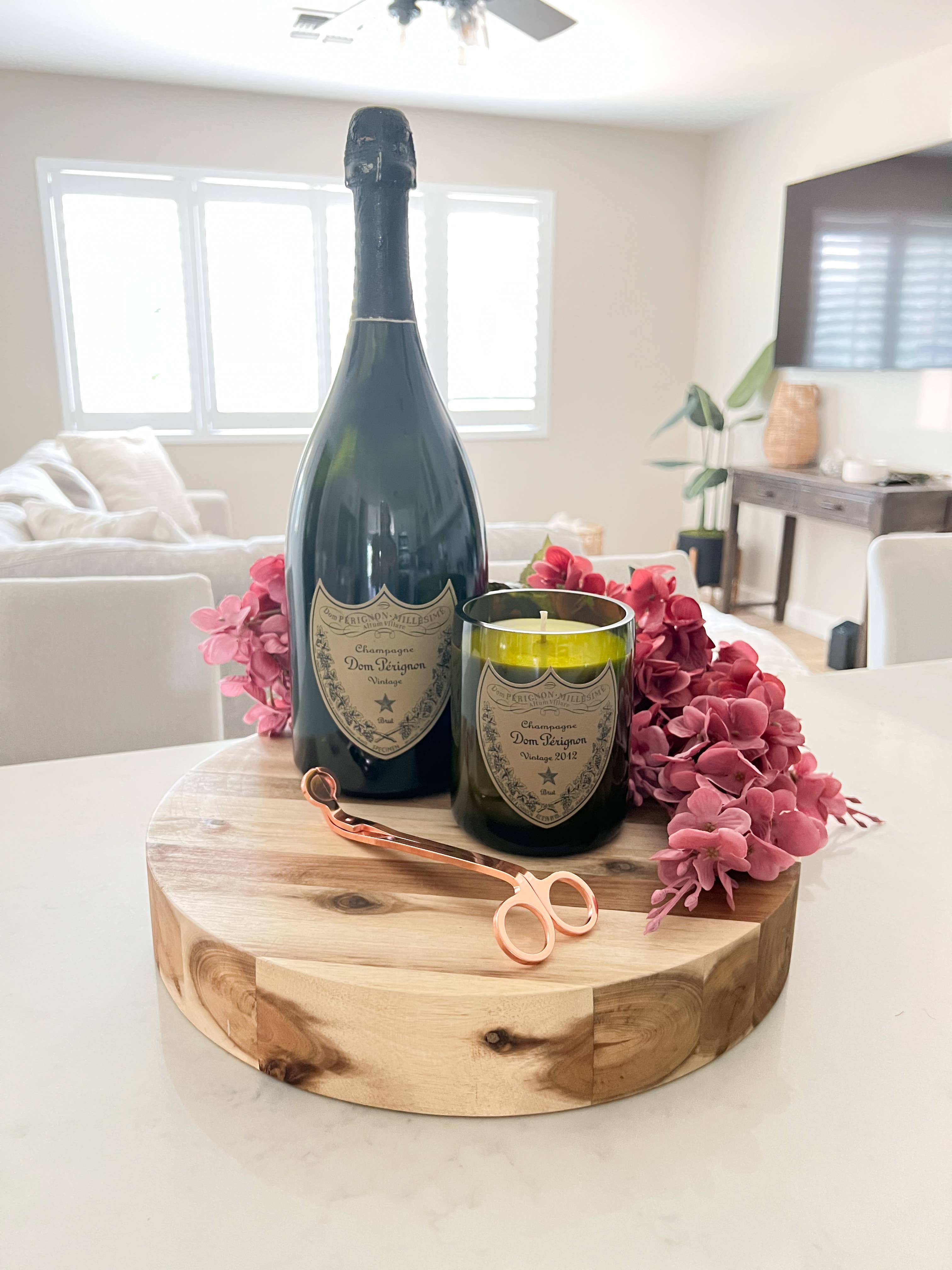 Scottsdale Candle Co - Wholesale Jar/Filled Candle - Recycled Dom P Bottle - Vintage Label Candle7