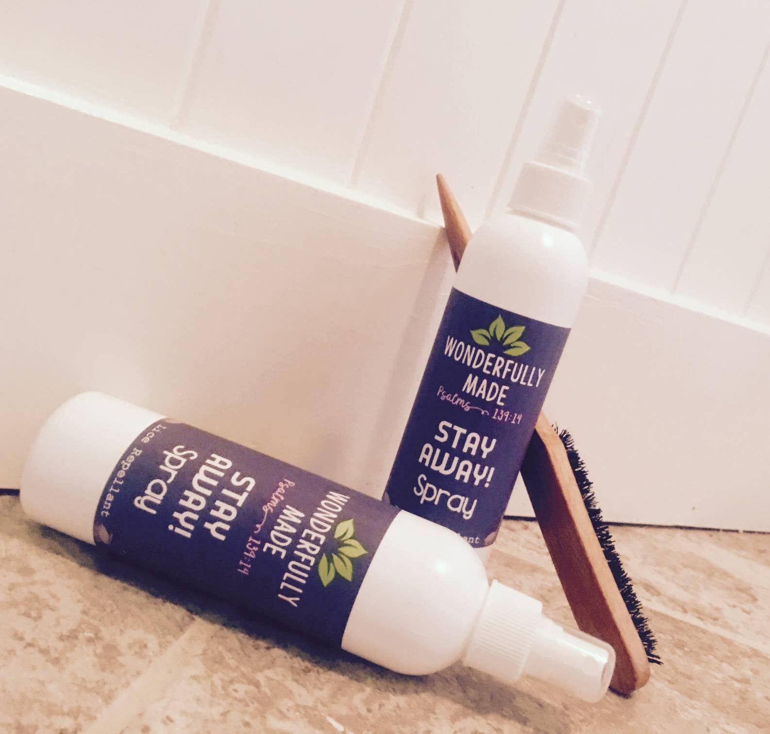 Wonderfully Made .love - Wholesale Insect Repellent - STAY AWAY! bug spray | lice prevention spray | natural lice repellant spray | Rosemary repel spray | School lice prevention | Organic bug1