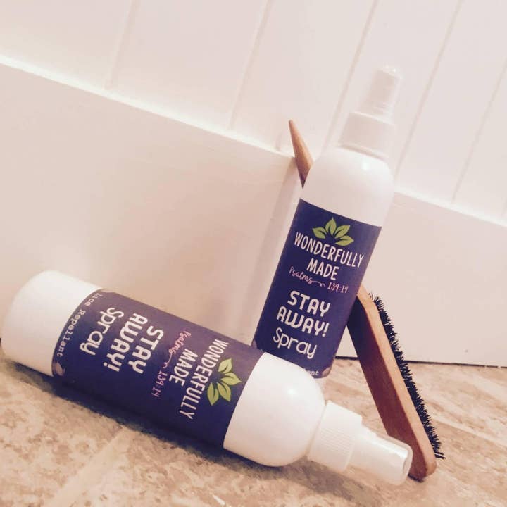 Wonderfully Made .love - Wholesale Insect Repellent - STAY AWAY! bug spray | lice prevention spray | natural lice repellant spray | Rosemary repel spray | School lice prevention | Organic bug1