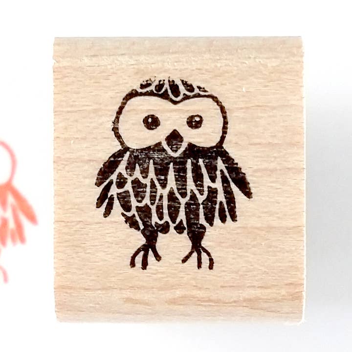 Mini timbro a forma di gufo per la vendita all'ingrosso da parte di Peppercorn Paper