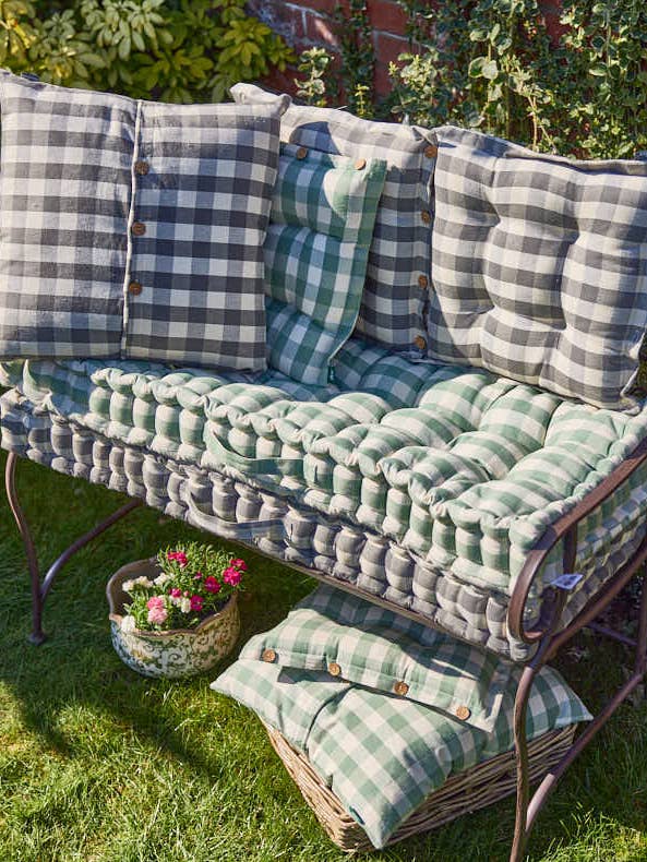 Gingham Garden Cushion Collection for wholesale by Dibor