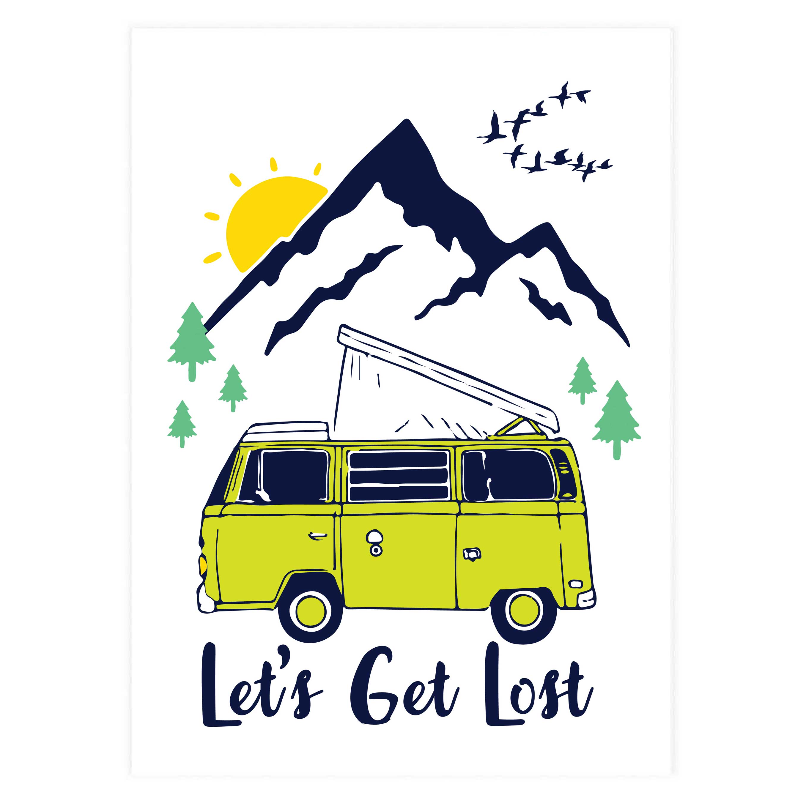 Potluck Press - Wholesale Everyday Greeting Card - Let's Get Lost Greeting Card0