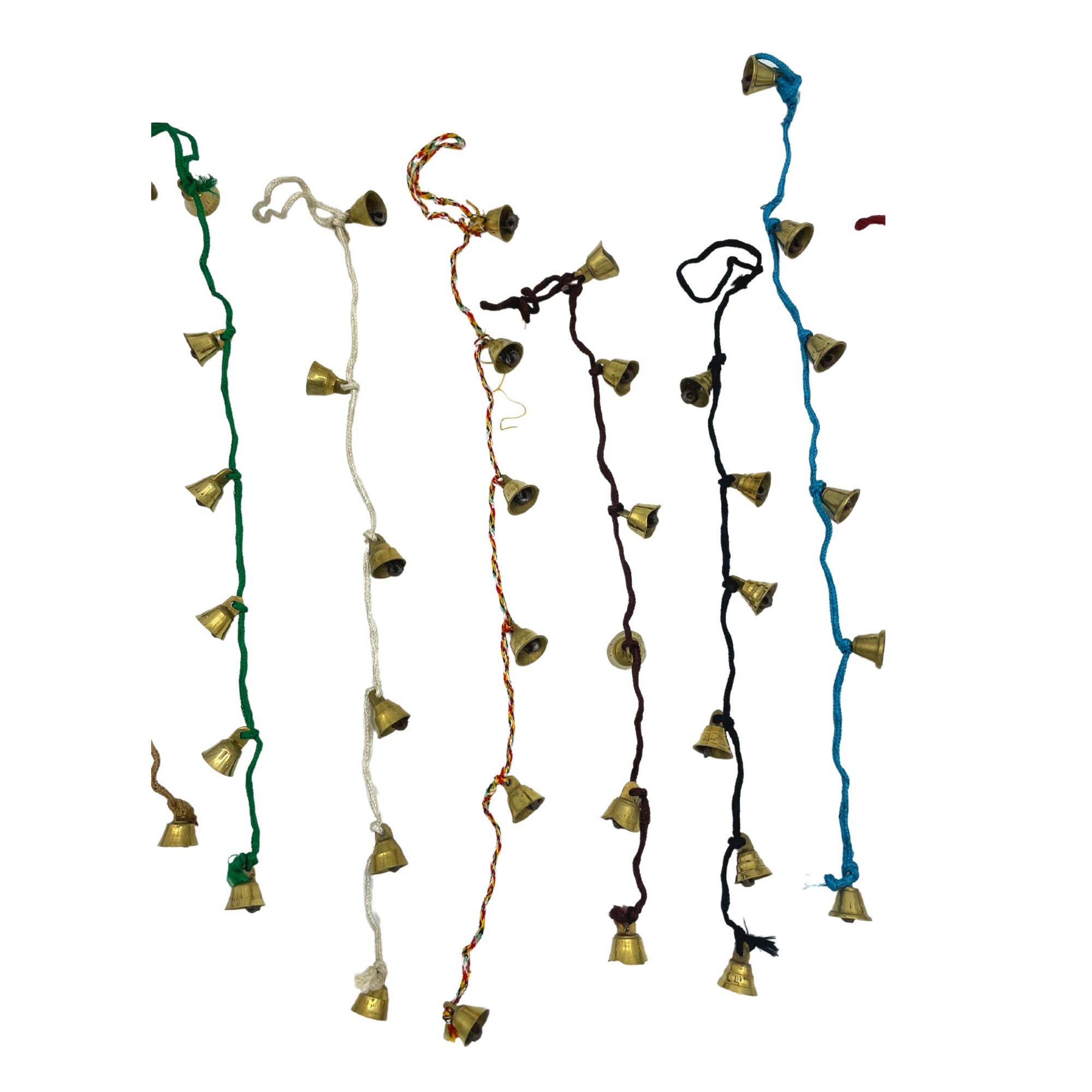 India Overseas Trading Corporation - Wholesale Bell - Mini String of Bells - Set of 12 - Assorted Colors1