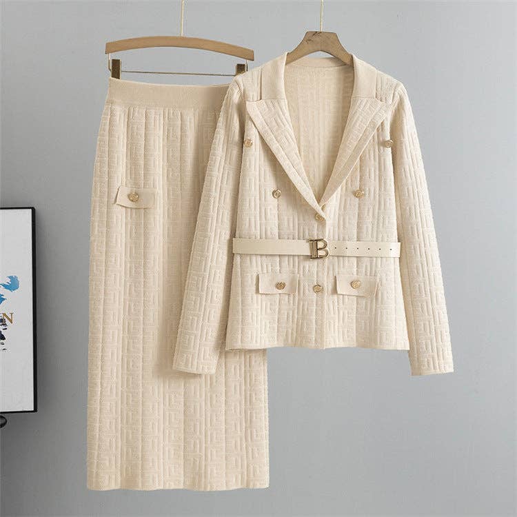 Marayn - Wholesale Suit Set - Women's - Chic Fall 2025 Knit Suit Stylish TwoPiece Elegance7