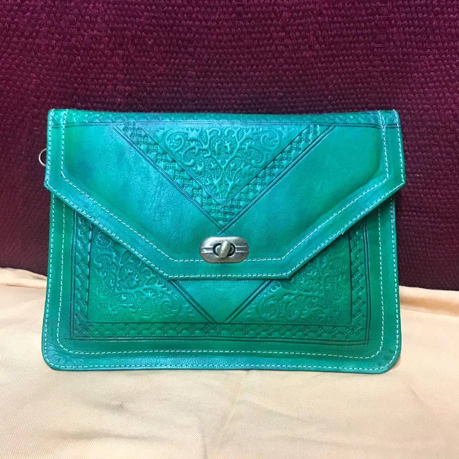 High crafty – wholesale Clutch bag – women's – 👜 Moroccan Leather Handbag – Women’s Clutch, Makeup Purse, 0