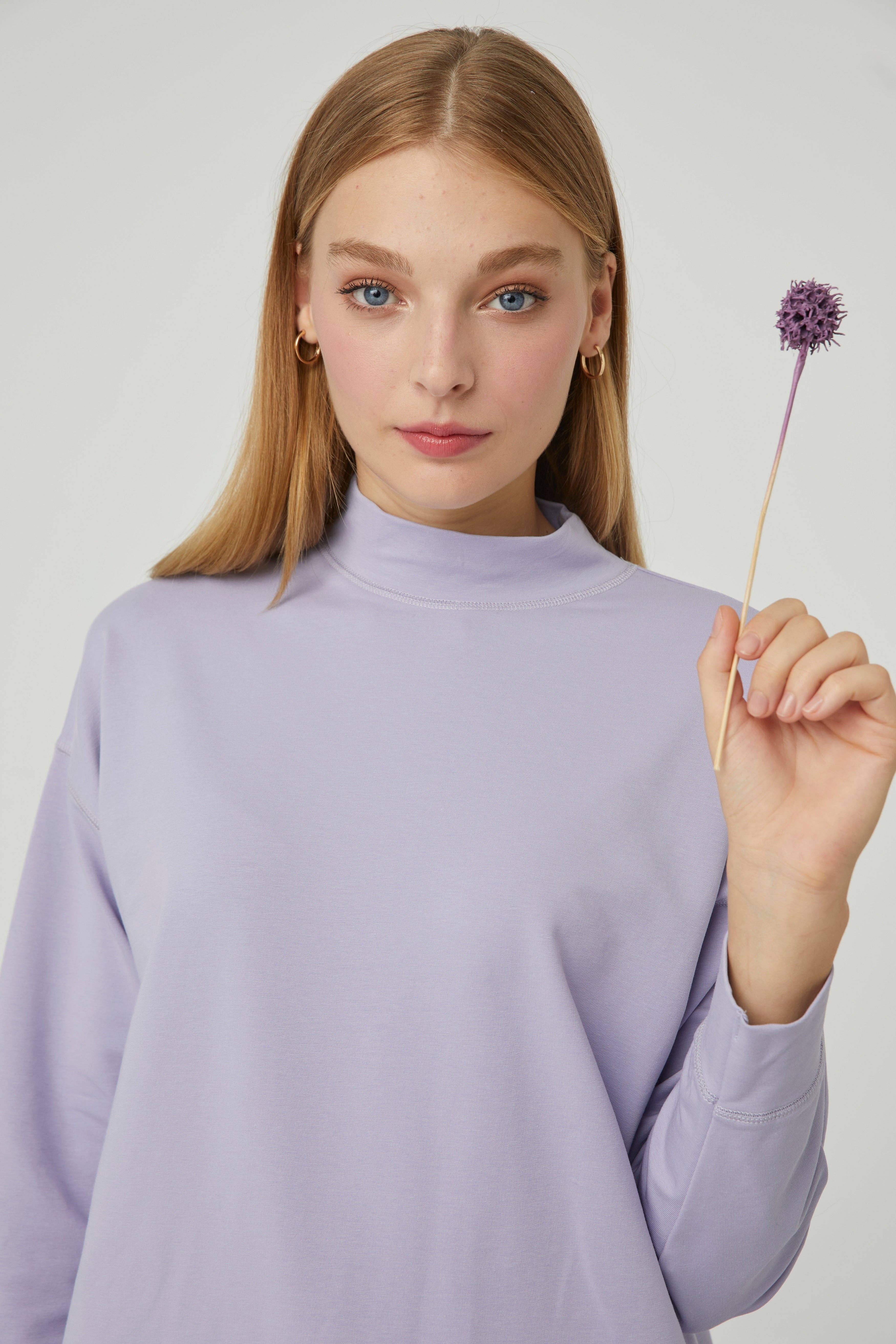 lila Barbara-Lila tröja 100% bomull 🌿 för wholesale på Faire8