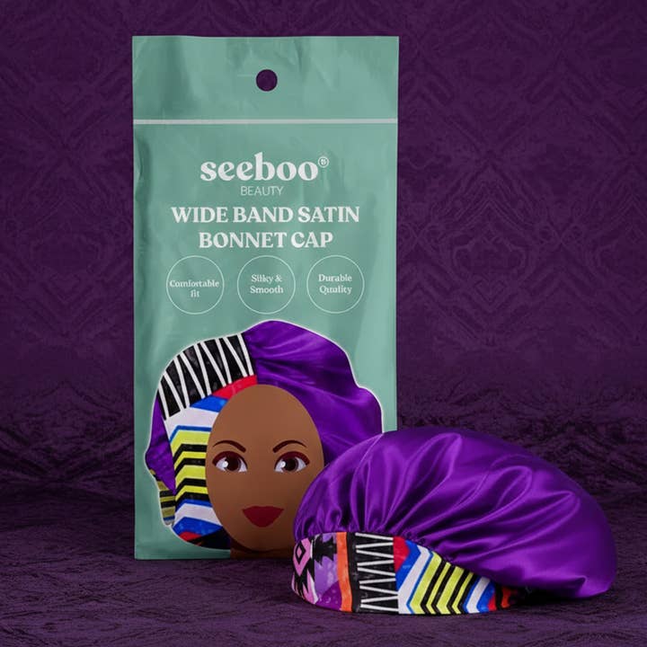 Gorra de satén con banda ancha, color morado para venta al por mayor de seeboo