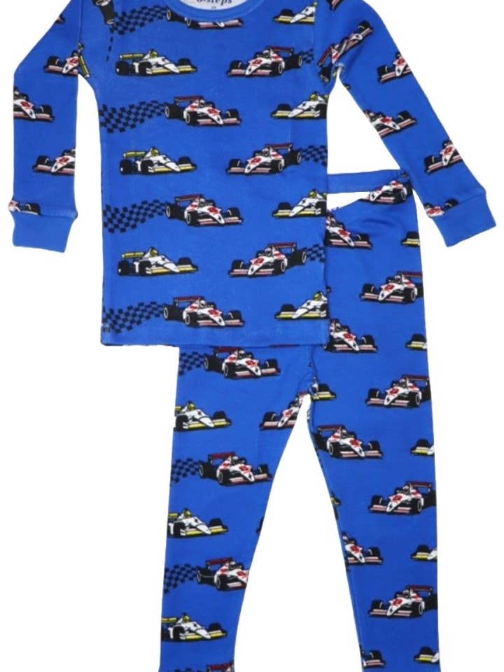 🤍Baby Steps and Mish Kids - Wholesale Sleepwear Set - Kids - Kids Pajamas - Race Car