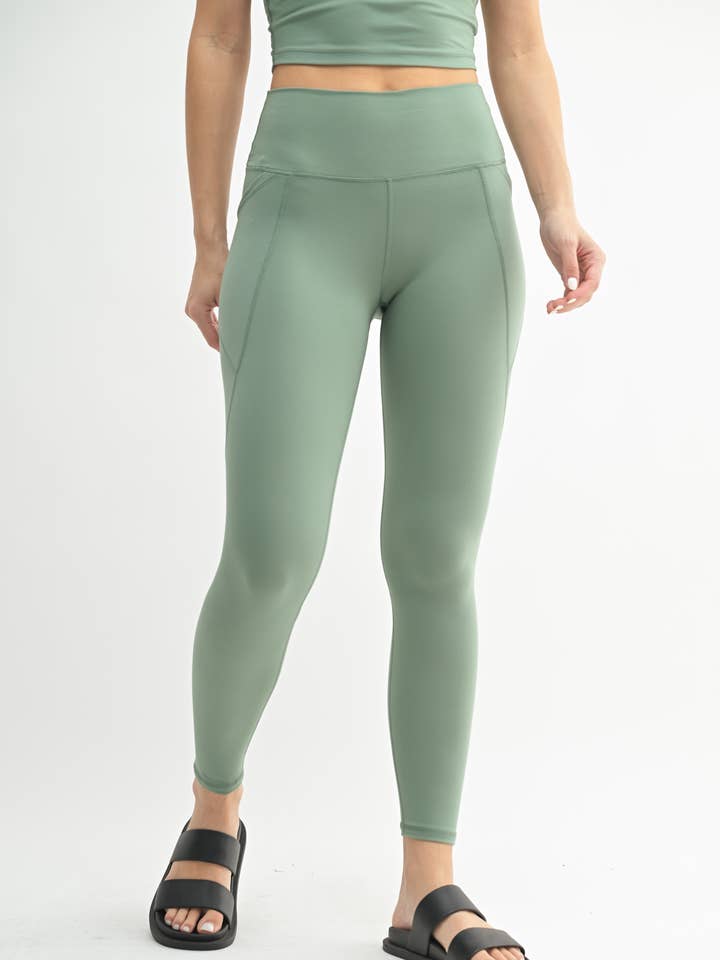 Mono B - Wholesale Athletic/Lounge Leggings - Women's - Venice Cloud Light Sculpt High-Waisted Leggings