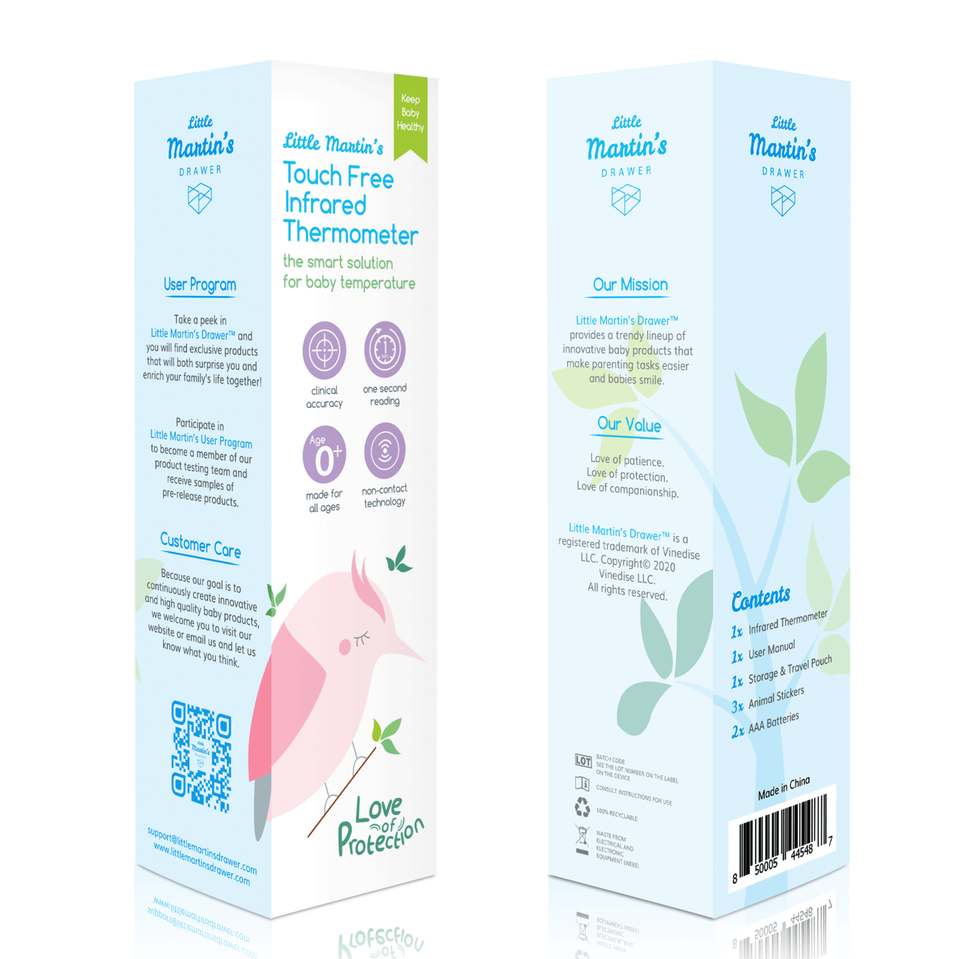 Little Martin's Drawer – Termómetro por atacado – Termômetro Infravermelho para Testa Sem Contato4