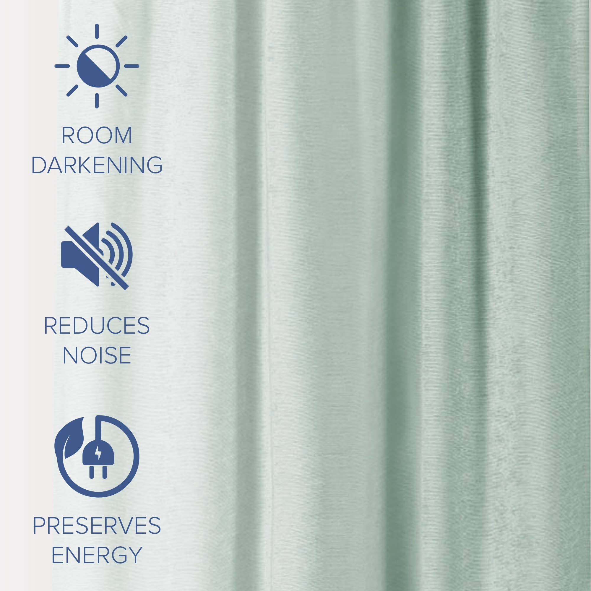 Awesome Home - Wholesale Curtain - Chenille Room Darkening Back Tab Curtain, 1 Panel, 52"x96"17