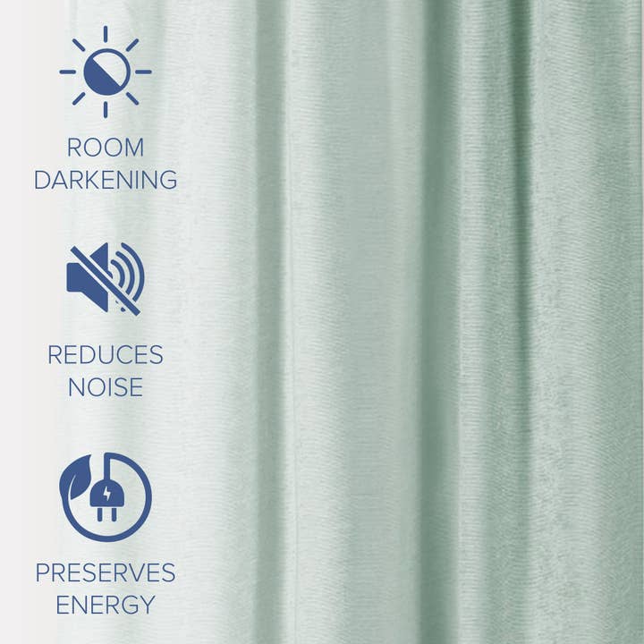 Awesome Home - Wholesale Curtain - Chenille Room Darkening Back Tab Curtain, 1 Panel, 52"x96"17