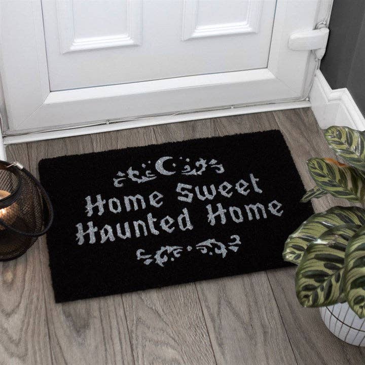 Something Different Wholesale – wholesale Door mat – Black Home Sweet Haunted Home Doormat