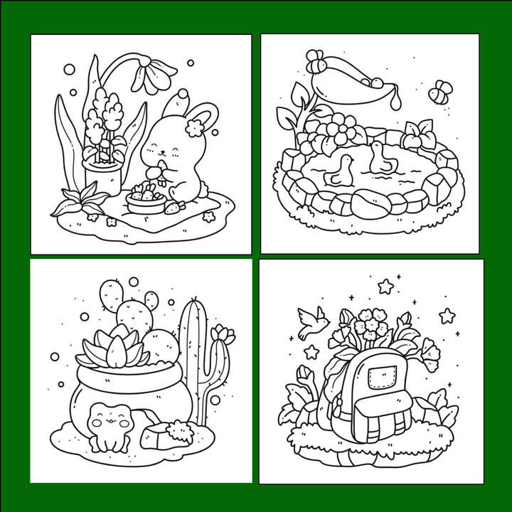 McDonald Publishing House LLC - Vendita all'ingrosso Libro da colorare e attività - Bambini e neonati - Libro da colorare natura: all'aperto, piante e fiori3