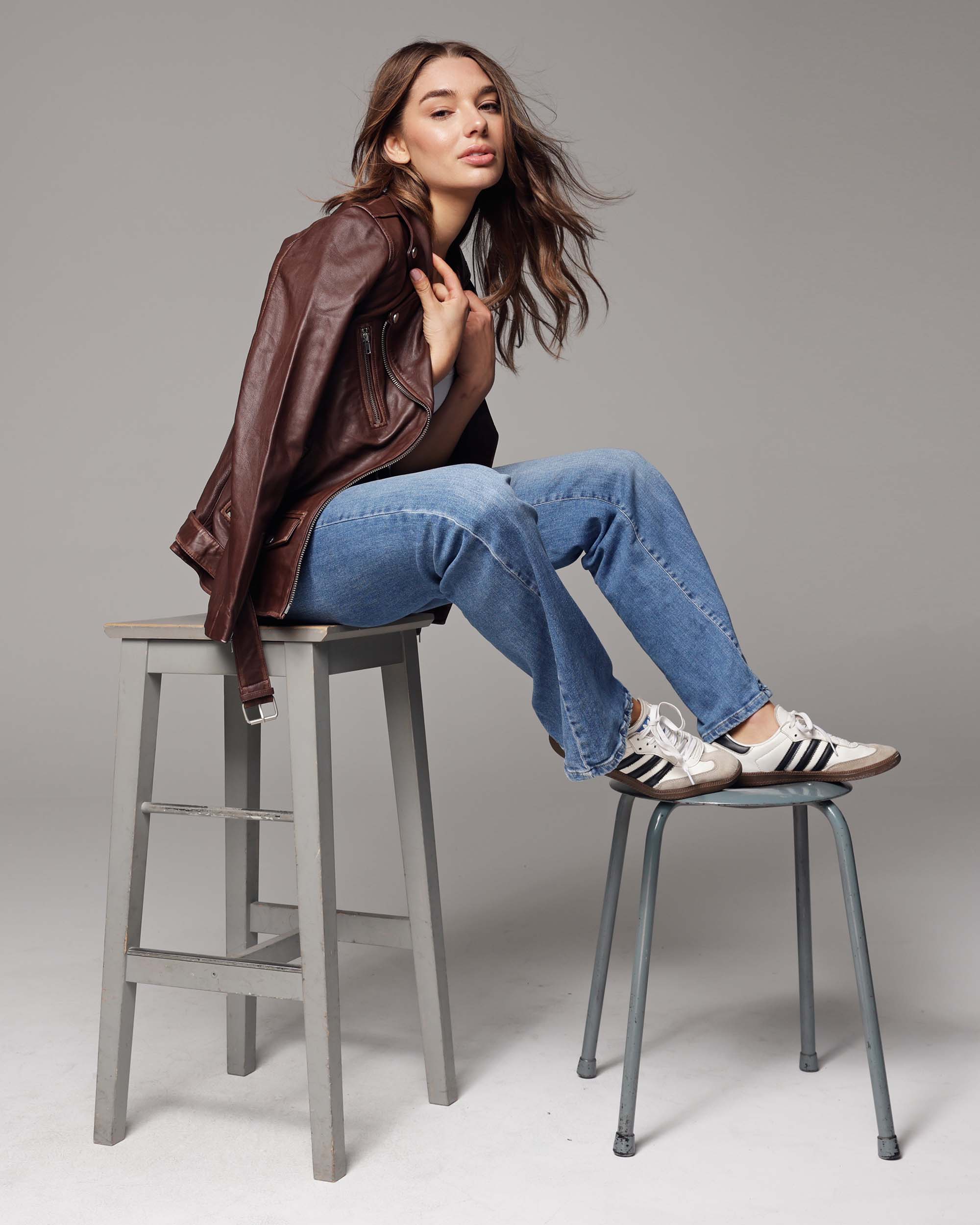 Amsterdam Heritage Leather Belts, Bags, Jackets & Apparel - Wholesale Leather Jacket - Women's - Berlin | Oversized Leather Biker Jacket2