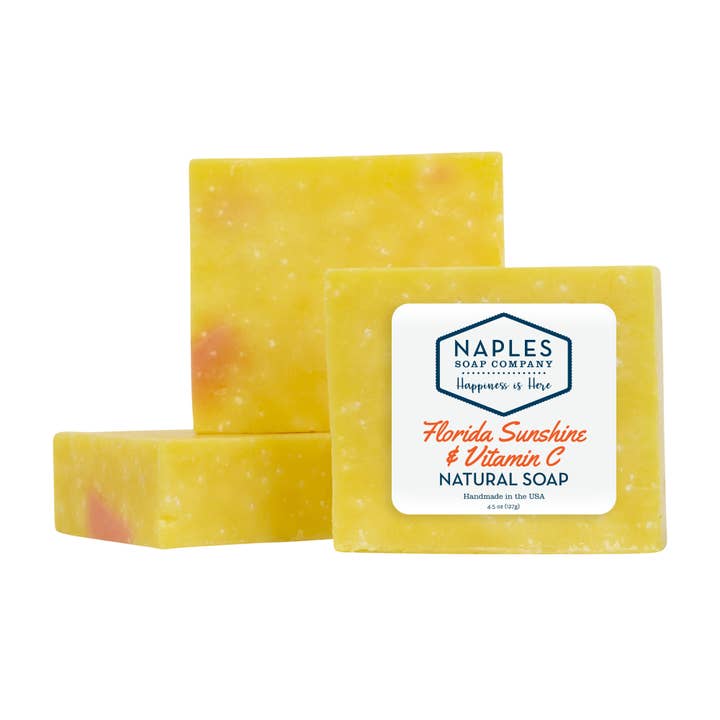 Naples Soap Company | Clean Beauty, Natural Bath & Body - Wholesale Bar Soap - Florida Sunshine & Vitamin C Natural Soap1