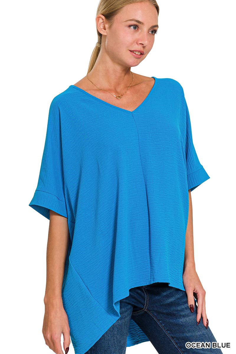 42POPS - Wholesale Blouse - Dames - .Luchtstroom Dolman Korte Mouw Top27
