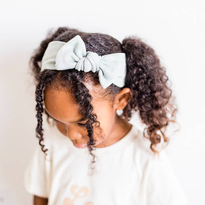 Cloud Solids: Mist Bow Headband for wholesale by Bohemian Babies