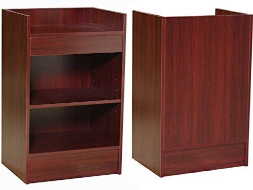 Only Hangers - Wholesale Retailer Display Stand/Case - Black Cash Register Stand, Adjustable Shelf, Drawe1