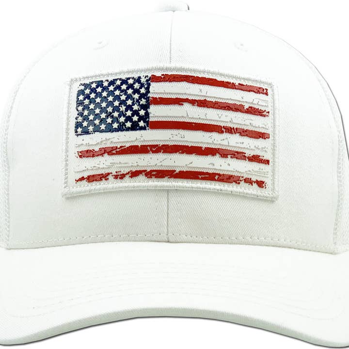 KBETHOS - Wholesale Trucker Hat - Men's - FLAG UV PRINT PATCH MESH BACK BALLCAP52
