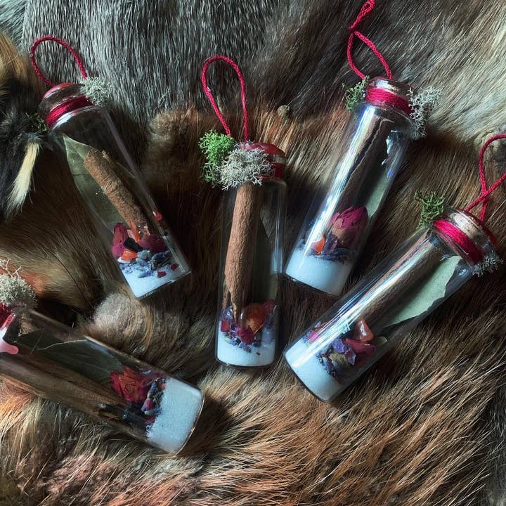 Leafy Ann Art - Wholesale Ornament - Yule Spell Jar Ornaments3