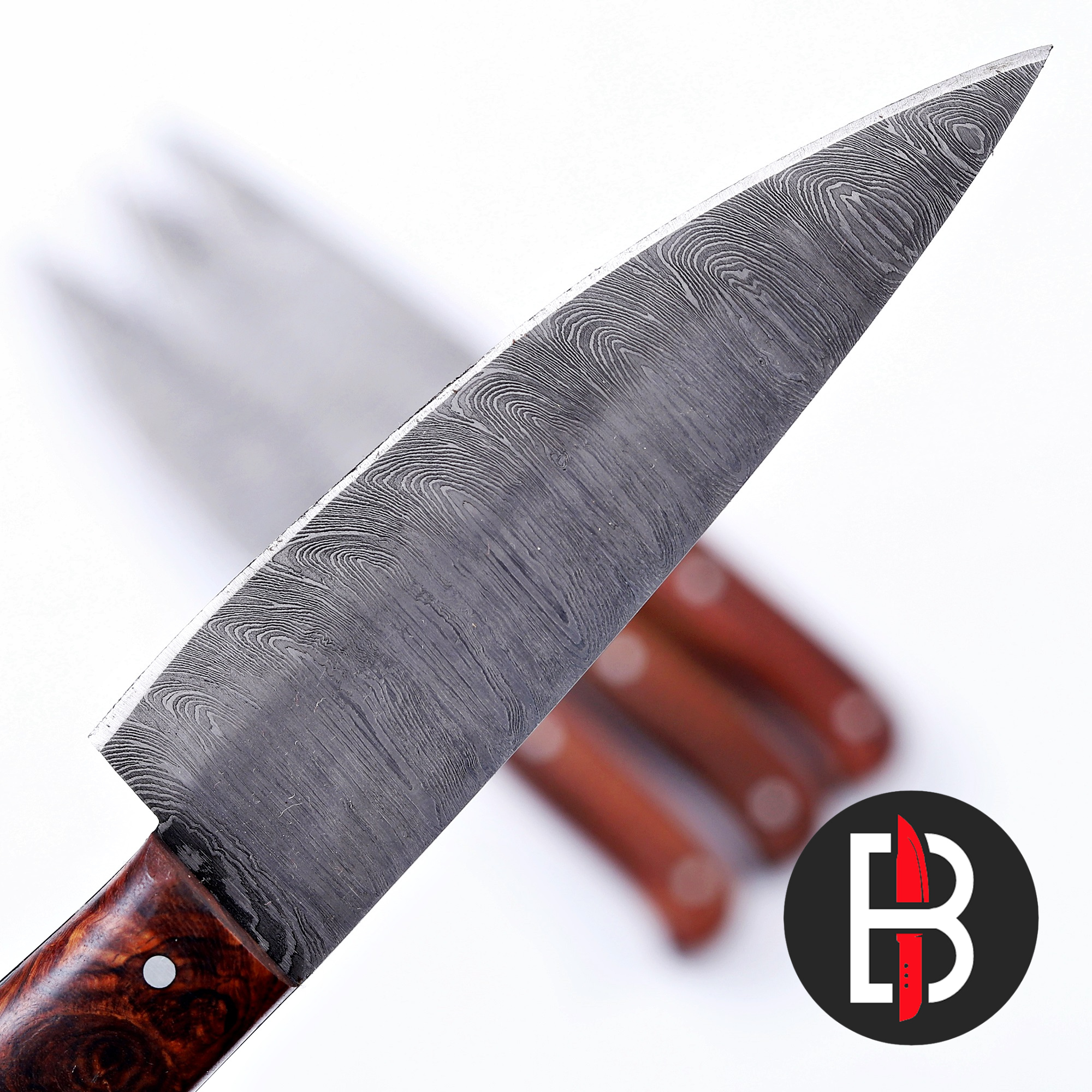 Bravohandicrafts - Wholesale Kitchen/Utility Knife - Damascus Steel BBQ Stake Knife Meat Slicing Handmade Knife.4
