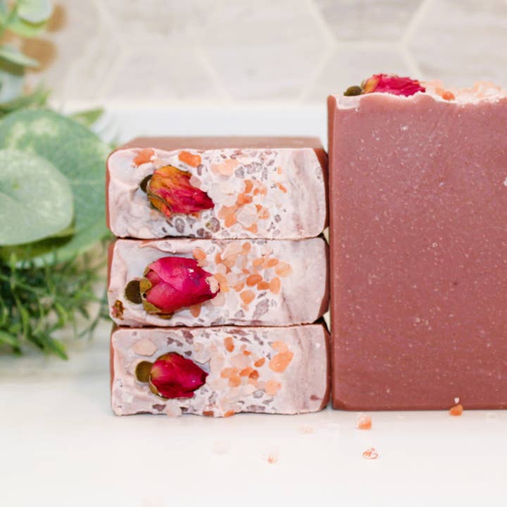 Wild Rose Soap Bar, Valentine Gifts, Mother's Day Gift for wholesale by Baba Yaga Designs LLC