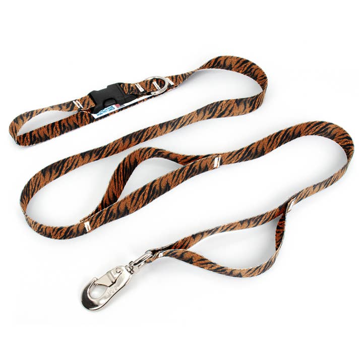 Tiger Fab Grab Leash - Made in USA for wholesale by Buttonsmith