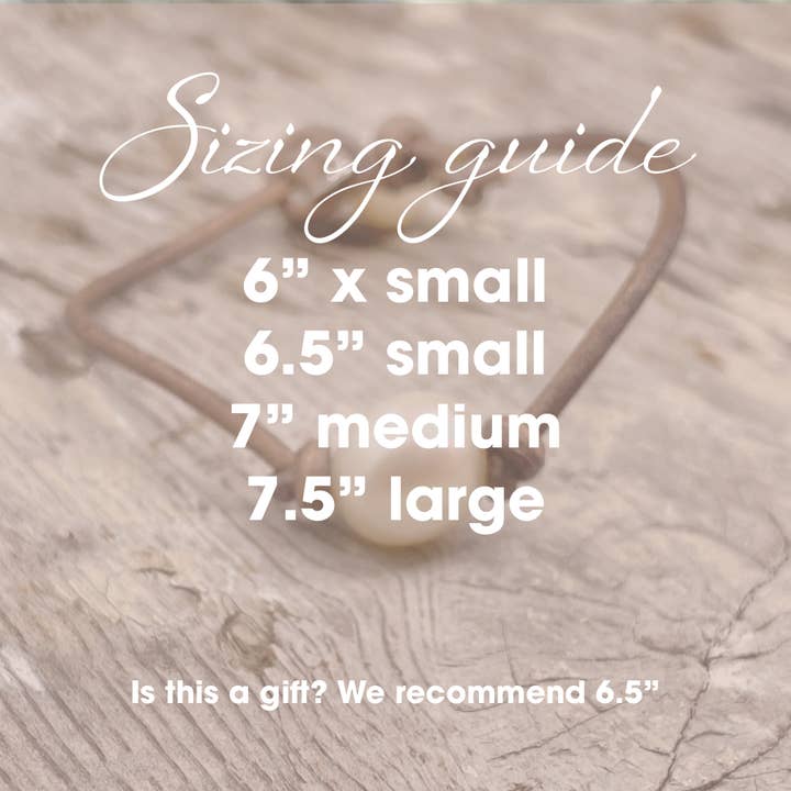 Cape Cod Chokers - Vente Bracelet de perles - Bracelet en cuir à triple perle1