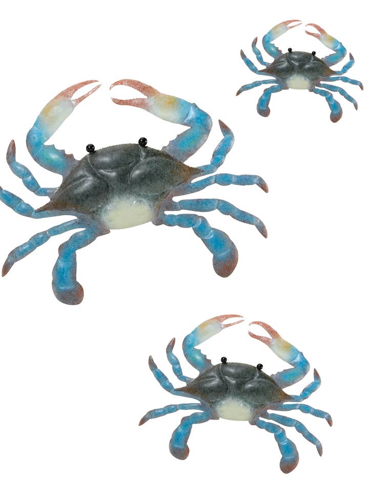 Blue Crab Wall Decor- Set/3 for wholesale by Regal Art & Gift