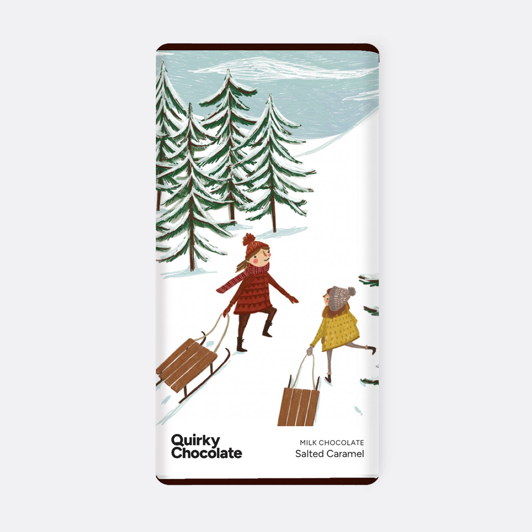 Quirky Chocolate - Wholesale Chocoladereep - Collaboratie Chocoladerepen - Joy Nevada (Gezouten Karamel 100 g)1