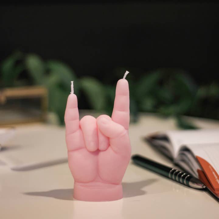 CandleHand (Free Duties for US) - Wholesale Novelty Candle - You Rock Candle - baby hand gesture candle - soy wax blend4