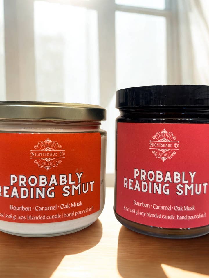 Probably Reading Smut - Literary Candle Collection for wholesale by NightShade Candles
