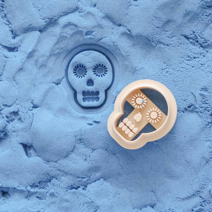 Hello Cutters - Wholesale Sensory roller – Baby - Día De Los Muertos Sensory and Montessori Dough Cutter 4