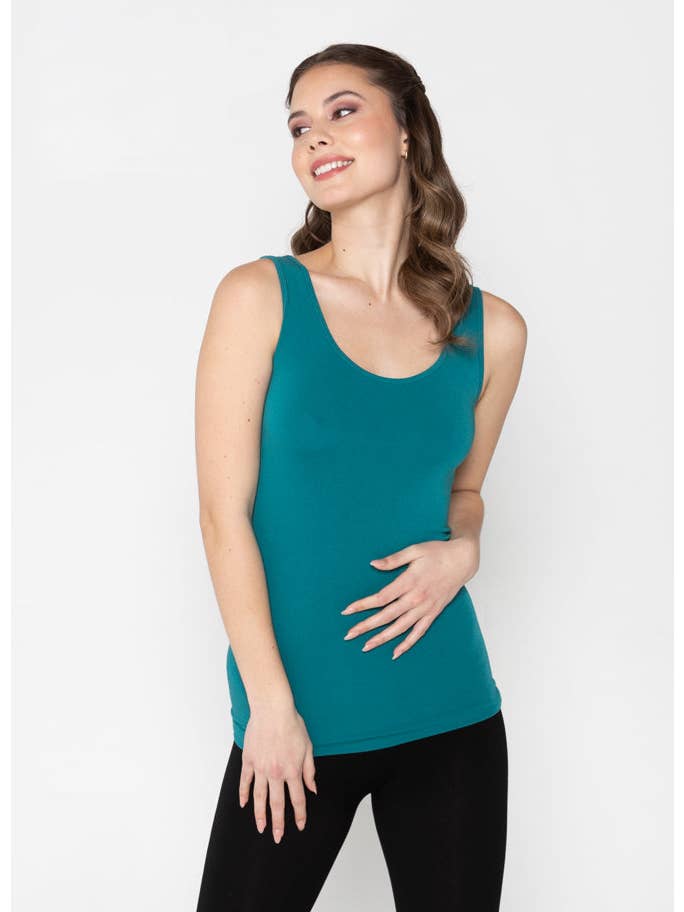 C'est Moi Clothing Co - Wholesale Tank Top - Women's - Bamboo Double Scoop Tank- CEBT111034