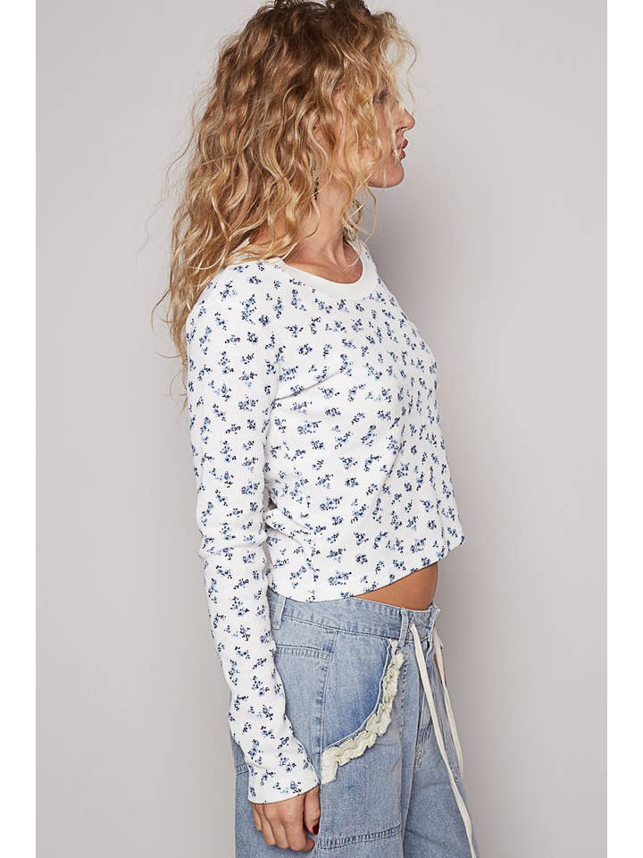 Pol Clothing - Wholesale Knit Top - Women's - Long sleeve round neck fitted fit knit top