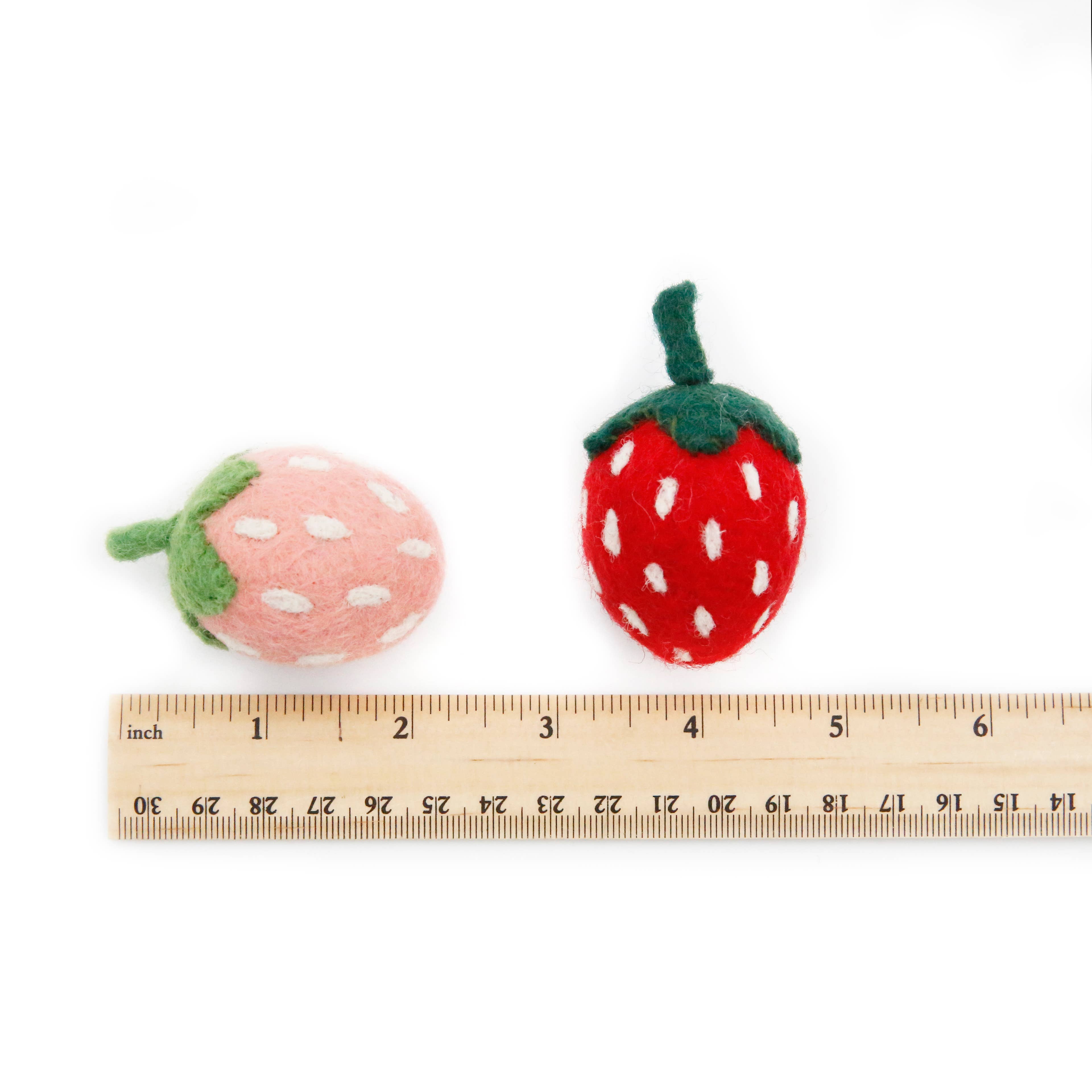 The Felt Pod – Großhandel Tischdeko – Erdbeeren aus Filz, Erdbeere7