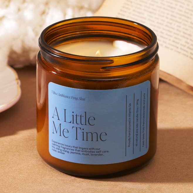 A Little Me Time: Jasmine | Musk | Lavender for wholesale by Vibes Af Candles