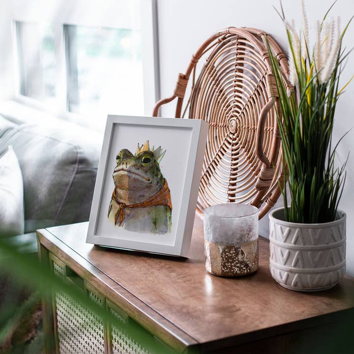 The Ugly Cat Studio - Wholesale Art Print - Toad King Watercolour Fine Art Print23