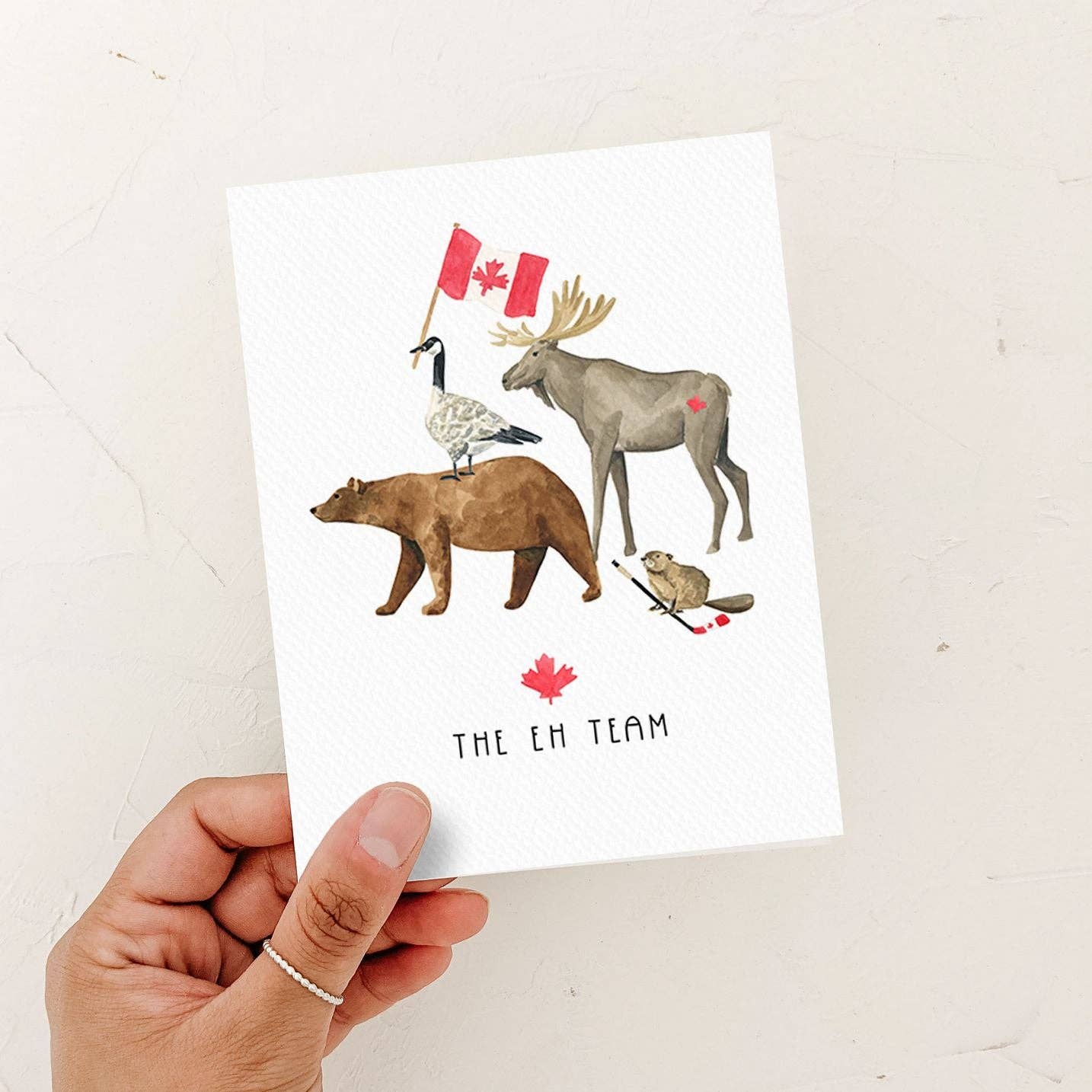 Almeida Illustrations - Wholesale Everyday Greeting Card - The Eh Team Card | Canada Card4