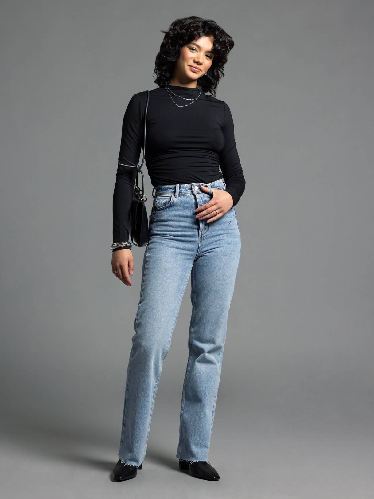 Weekend Los Angeles - Wholesale Knit Top - Women's - Ruched Long Sleeve Top - ROSE TOP5