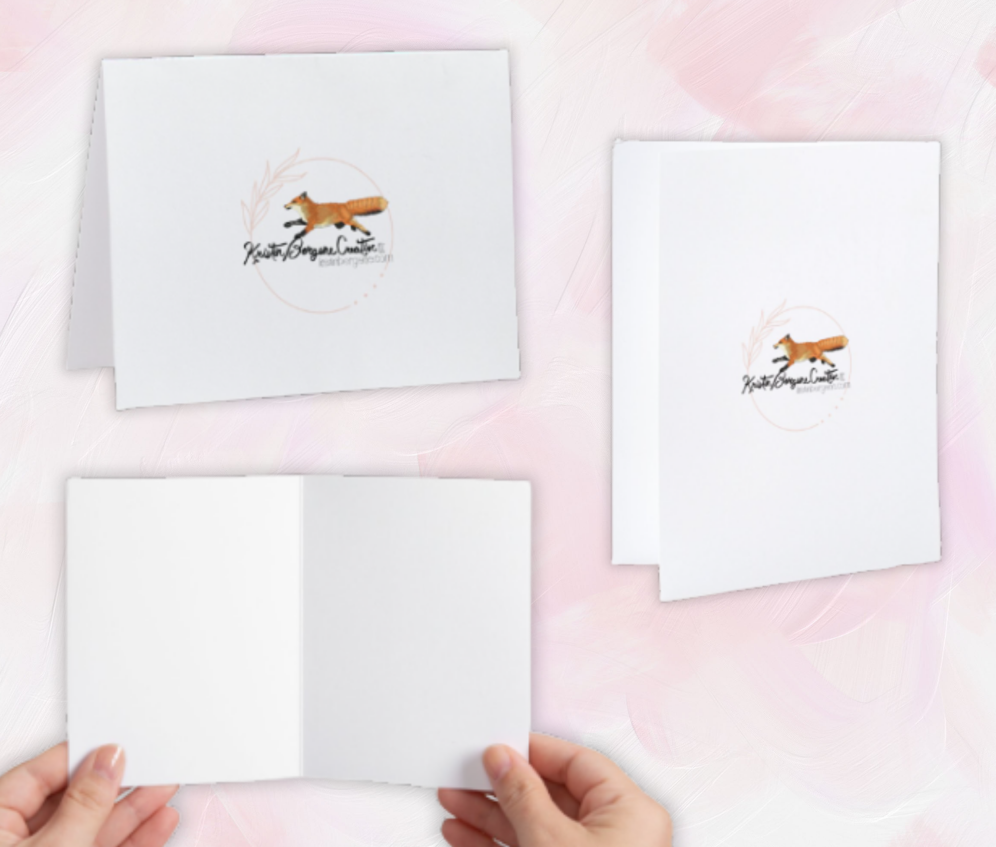 Kristin Bergene Creative LLC - Wholesale Season's Greetings Card - Giraffe & Butterfly Greeting Cards | Blank Inside, Set of 104