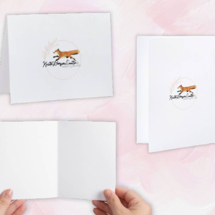 Kristin Bergene Creative LLC - Wholesale Season's Greetings Card - Giraffe & Butterfly Greeting Cards | Blank Inside, Set of 104