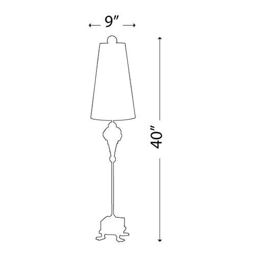 Lucas McKearn - Vente Lampes d'appoint/de bureau - Lampe de table Pompadour Luxe2