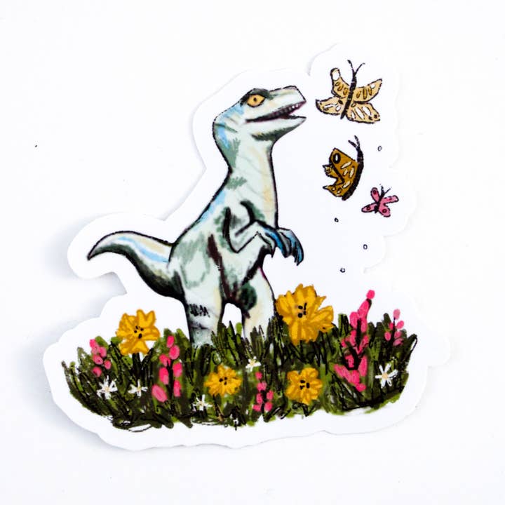 Amy Hartelust Art and Illustration - Wholesale Sticker - Spring Raptor Vinyl Sticker2