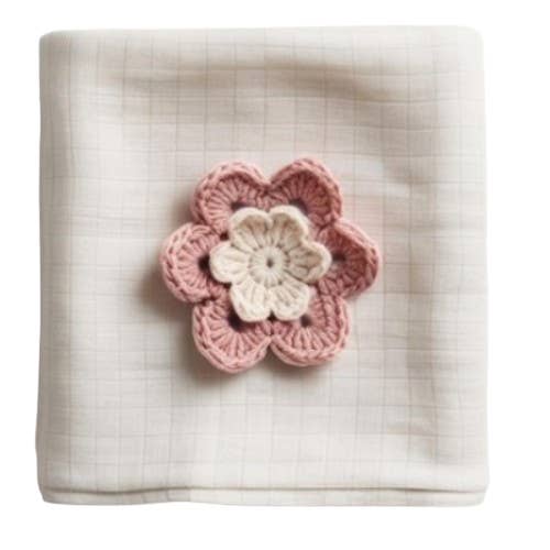 Manta de bebé de muselina de algodón orgánico de 4 capas 2D (80 × 100 cm) para venta al por mayor de Omnis Pura