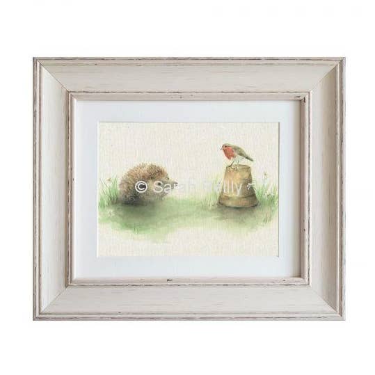 Garden Friends Medium Framed Print for wholesale by Love Country