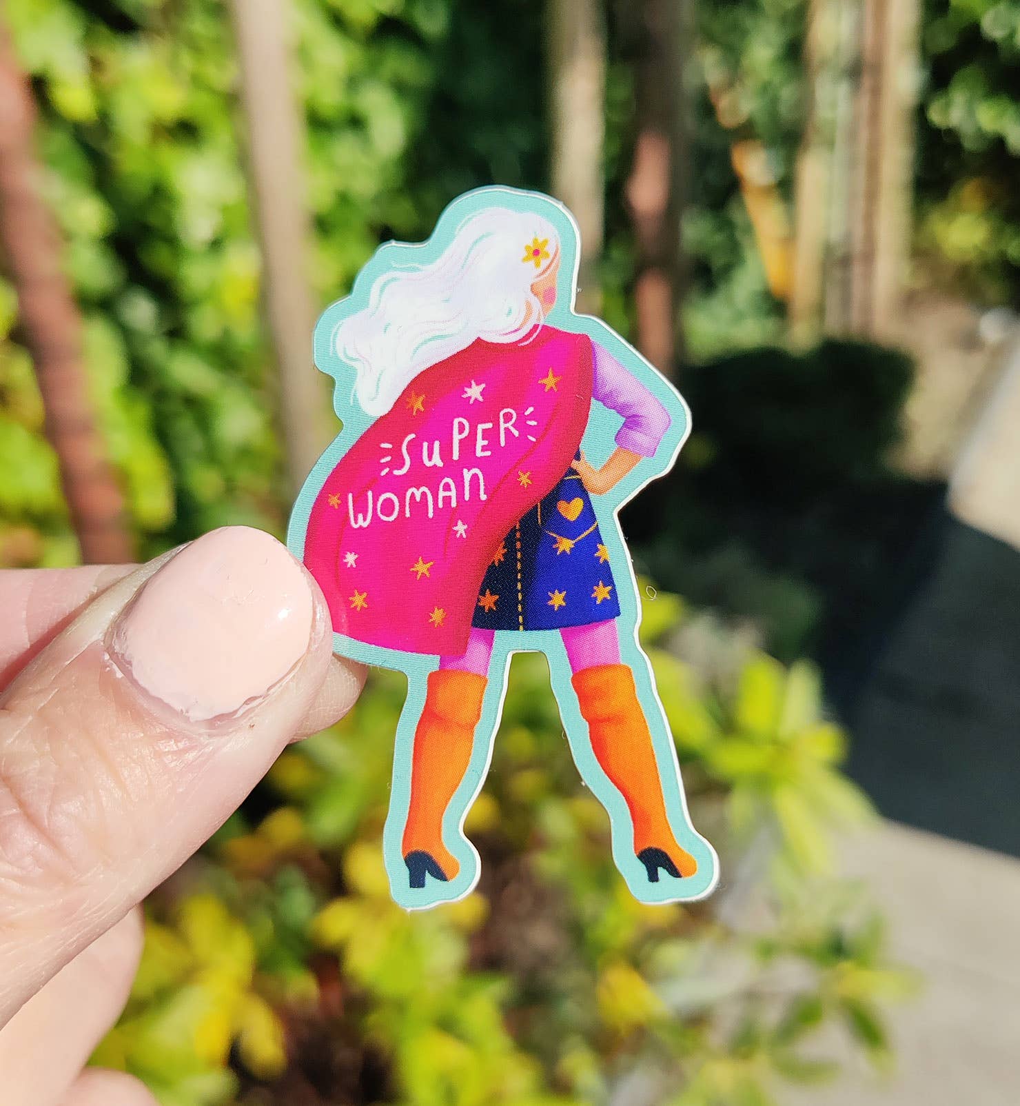 Aniet Illustration - Wholesale Sticker - Sticker woman superhero funny vinyl