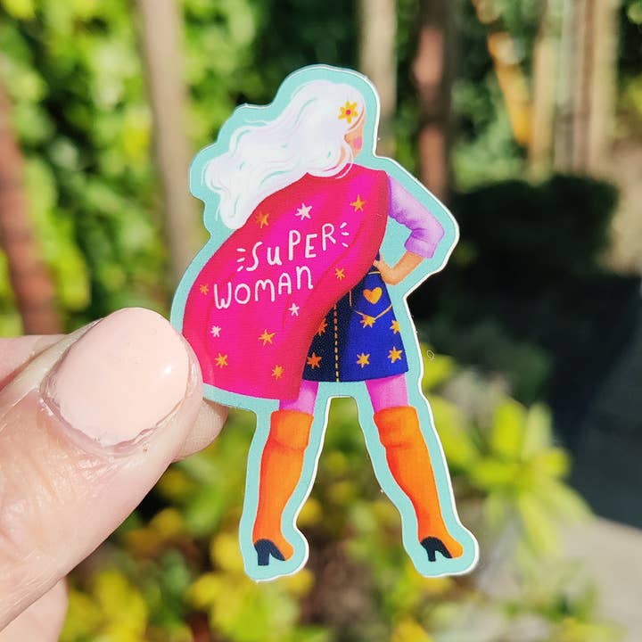 Aniet Illustration - Wholesale Sticker - Sticker woman superhero funny vinyl0